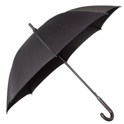 Executive Umbrella With Curved Faux Leather Handle Thumbnail