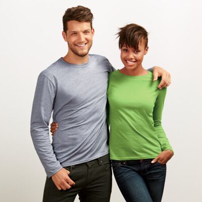 ® Softstyle® Ladies' Long-Sleeve T-Shirt Thumbnail