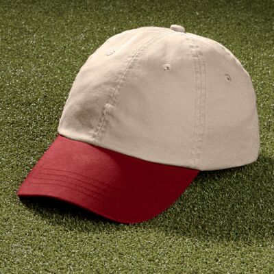 UltraClub Classic Cut Chino Cotton Twill Unconstructed 2-Tone Cap Thumbnail