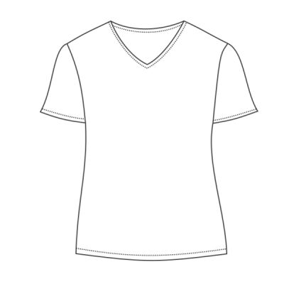 Ladies' V-Neck Polyester T-Shirt Thumbnail