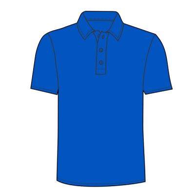 Adult Color Block Polo with Knit Collar Thumbnail