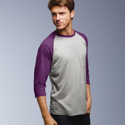 Adult Tri-Blend 3/4-Sleeve Raglan Tee Thumbnail
