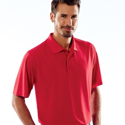 UltraClub&reg; Men's Cool & Dry Box Jacquard Performance Polo Thumbnail