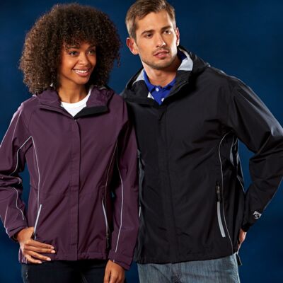 Ladies' Seam-Sealed Waterproof/Breathable Hooded Shell Jacket Thumbnail